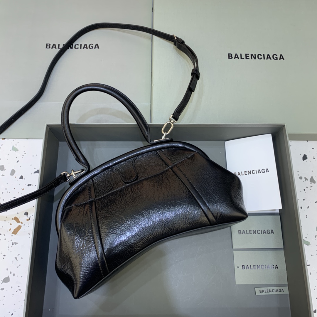 Balenciaga Editor Small Handbag Shoulder Bag Black